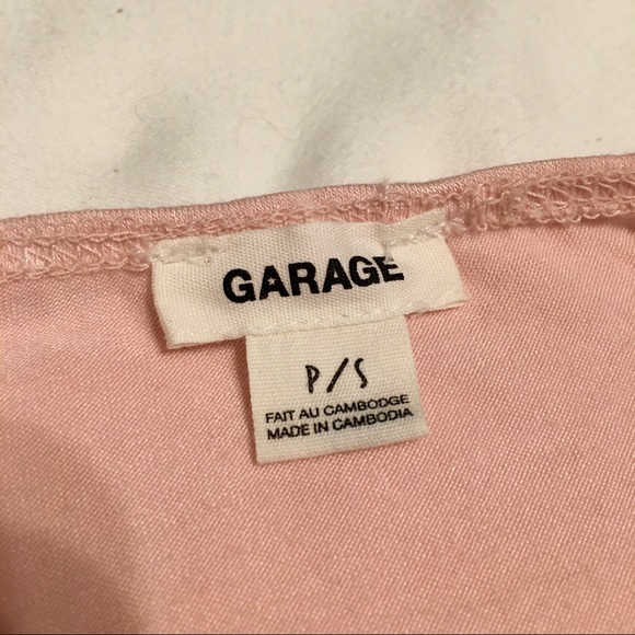 Garage light pink criss cross v-neck longsleeve - Picture 4 of 6